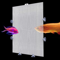 XiyaxiVici fish tank divider 17x13 in isolates fish while keeping a clear view.