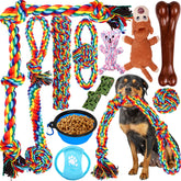 XLMYS rope toys bundle with durable knots ideal for aggressive chewers and long chew sessions