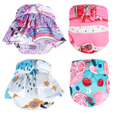 XPCARE washable female dog diapers pack of four in four colors for versatile coverage.