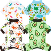 XPUDAC avocado pattern dog pajamas for cozy nights.