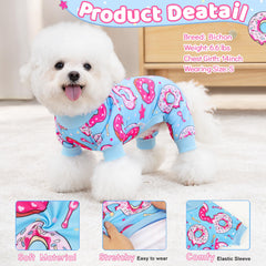 XPUDAC dog pajama pullover design for easy on and off.