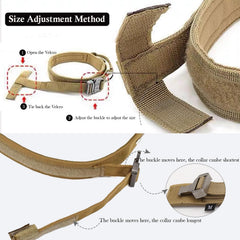 Xqpetlihai tactical collar padded lining adds comfort during activity