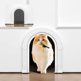 XREY cat door interior no-flap white finish enables discreet pet access.