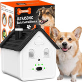 Xteamo anti barking deterrent front view shows compact design for outdoor use