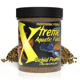 Xtreme Aquatic Foods Cichlid Peewee Pellets 1.5mm bottle promotes balanced energy for small to mid-size cichlids.