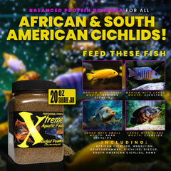 Xtreme Cichlid PeeWee pellets β slow-sinking feeding action for all cichlids