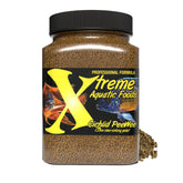 Xtreme Cichlid PeeWee pellets – closeup of pack showing balanced protein for color