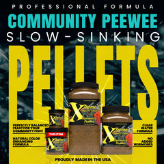 Xtreme PeeWee 1.5mm pellets slowly sink for community tanks