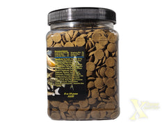 Xtreme Scrapers Wafers sinking action shown fueling catfish and plecos.