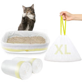 XUEPETT 48-pack jumbo liners ready for quick cleanup in any litter box