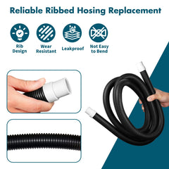 XwaYexa black reinforced polymer tubing material for durable, long-lasting aquarium use.
