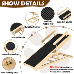 XXBEN wooden 1-inch pine ramp emphasizes solid stability and durability