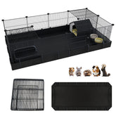 Xymoso DIY guinea pig cages front view shows a spacious, configurable play area for small pets.
