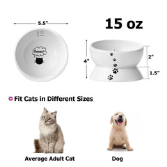 Y YHY tilted water bowl prevents spills during daily meals