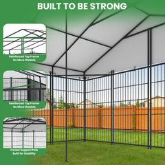 Yafylly kennel double-lock system adds security to outdoor play