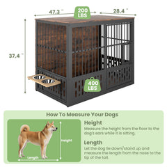Yafylly 360-degree feeder with two bowls at five height levels