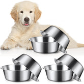 Yahenda 6pc stainless steel dog bowls set for daily feeding and easy replacement.
