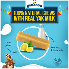 Yakchoo long-lasting chew texture highlights durability for aggressive chewers.