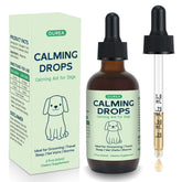 Yakucho Calming Drops bottle being poured to support a calm grooming session