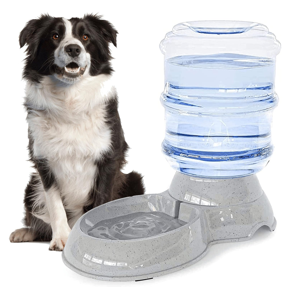 Yalcamoz automatic dog water dispenser base with a stable gravity-fed setup.