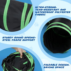 YAMI bone-type tunnel folds quickly for on-the-go play