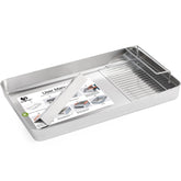 Yangbaga stainless steel litter tray ready for use, reusable and easy to clean