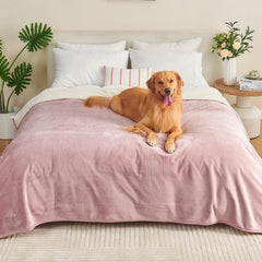 Yaning Waterproof Blanket front view protects beds and furniture from spills and pet messes