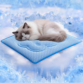 YARMLYS cat cooling mat shows thermo-chromic action indicating cooling