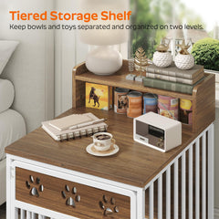 YATINEY wood-look panel closeup highlights sturdy construction and warm finish