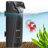 Yaubay Quiet Internal Filter top view in compact tank
