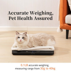 YauYik digital pet scale hold function weighs restless pets without moving.