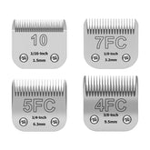 YAZIYIR dog grooming blades closeup for precise, smooth trimming.