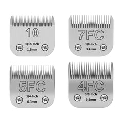 YAZIYIR dog grooming blades closeup for precise, smooth trimming.