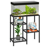 YBING Fish Tank Stand front view shows sturdy build for 15-20 gallon tanks