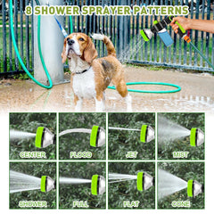 YCCOKJJ 8-in-1-hose-nozzle with eight spray patterns for bath and garden