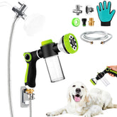 YCCOKJJ dog-washing-hose-attachment in use for indoor pet baths