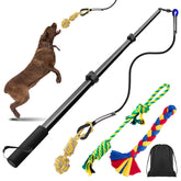 Ycozy Flirt Pole shows a sturdy build ready for outdoor tug play.