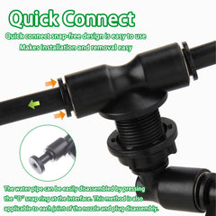 YCXydr adjustable 360-degree mist outlet for secure, flexible enclosure installation.