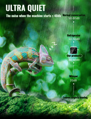 Ycxydr Reptile Misting Nozzles 360-degree adjustable spray provide versatile humidity control
