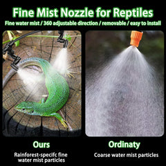 YCXydr T-double misting outlet demonstrates durable metal construction for long-lasting use.