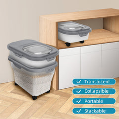 Expanded size shows roomy space for dry kibble.
