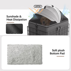 YEEGO DIRECT soft fleece pad supports cozy pet travel.