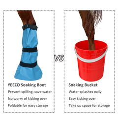 yeezo hoof soaking bag reusable PVC construction shown.