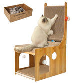 YEMOO L-shaped cat scratcher mounted on the wall protects furniture and invites safe scratching
