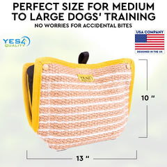 YES4QUALITY safe bite pillow keeps dog engaged while protecting handler