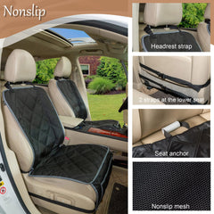 YESYEES universal-fit dog front seat cover fits most cars, trucks, and SUVs.