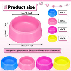 Yetene rose-red bowls for stylish pet dining and gifting