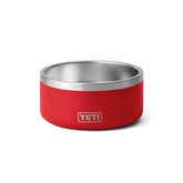 YETI Boomer 4 dog bowl in stainless steel with non-slip ring for stable feeding.