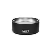 YETI Boomer 4 dog bowl, front view, rugged stainless steel.