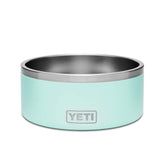 YETI Boomer 8 dog bowl in seafoam front view, rugged design for daily meals.